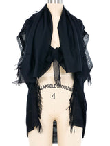 Issey Miyake Mesh Draped Fringe Cardigan Jacket arcadeshops.com