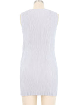 Issey Miyake Grey Pleat Top Top arcadeshops.com