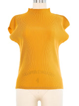 Issey Miyake Pleats Please Mustard Pleat Top Top arcadeshops.com