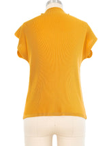 Issey Miyake Pleats Please Mustard Pleat Top Top arcadeshops.com