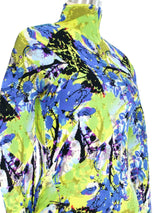 Issey Miyake Floral Printed Corrugated Pleat Top Top arcadeshops.com