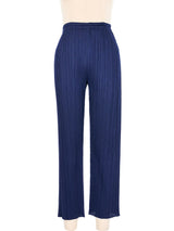 Issey Miyake Pleats Please Navy Crop Pants Bottom arcadeshops.com