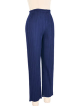 Issey Miyake Pleats Please Navy Crop Pants Bottom arcadeshops.com