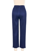 Issey Miyake Pleats Please Navy Crop Pants Bottom arcadeshops.com