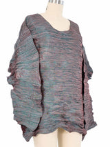 1993 Issey Miyake Iridescent Blouse Top arcadeshops.com