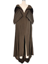 1985 Issey Miyake Taupe Dress Dress arcadeshops.com