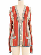 Hermes Multicolor Stripe Cardigan Jacket arcadeshops.com