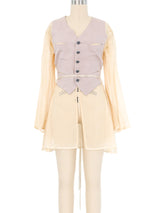 1990s Jean Paul Gaultier Attached Vest Top Top arcadeshops.com