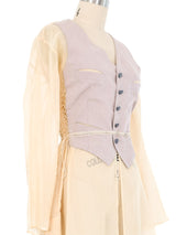 1990s Jean Paul Gaultier Attached Vest Top Top arcadeshops.com