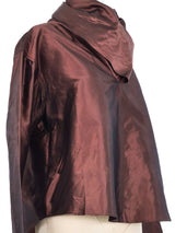 Romeo Gigli Metallic Cowl Neck Top Top arcadeshops.com