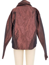 Romeo Gigli Metallic Cowl Neck Top Top arcadeshops.com