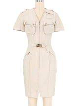 1996 Mugler Belted Safari Dress Dress arcadeshops.com