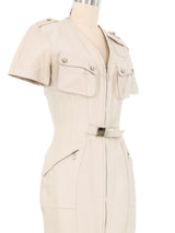 1996 Mugler Belted Safari Dress Dress arcadeshops.com