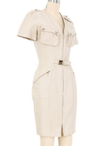 1996 Mugler Belted Safari Dress Dress arcadeshops.com