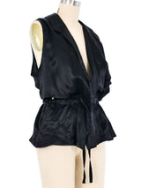Ann Demeulemeester One Sleeve Silk Wrap Top Top arcadeshops.com