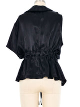 Ann Demeulemeester One Sleeve Silk Wrap Top Top arcadeshops.com
