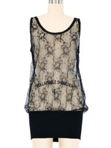 Jean Paul Gaultier Lace Sleeveless Top Top arcadeshops.com