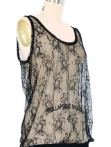 Jean Paul Gaultier Lace Sleeveless Top Top arcadeshops.com