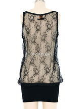 Jean Paul Gaultier Lace Sleeveless Top Top arcadeshops.com