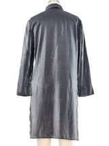 Krizia Silver Metallic Tunic Top arcadeshops.com