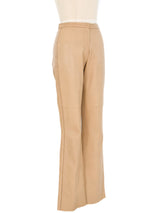 Loewe Tan Leather Trousers Bottom arcadeshops.com