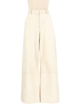 Rosetta Getty Straight Leg Leather Trousers Bottom arcadeshops.com