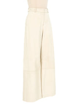 Rosetta Getty Straight Leg Leather Trousers Bottom arcadeshops.com