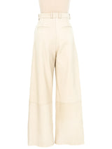 Rosetta Getty Straight Leg Leather Trousers Bottom arcadeshops.com