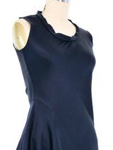 2001 Yves Saint Laurent Ruffle Trimmed Silk Tunic Top arcadeshops.com