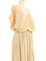 Chloe Flax Cotton Embroidered Ensemble Suit arcadeshops.com