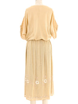 Chloe Flax Cotton Embroidered Ensemble Suit arcadeshops.com