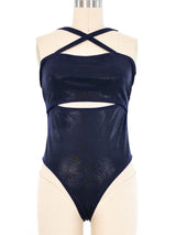 Versace Metallic Cutout Swimsuit Suit arcadeshops.com