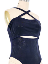 Versace Metallic Cutout Swimsuit Suit arcadeshops.com