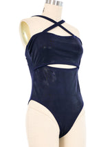 Versace Metallic Cutout Swimsuit Suit arcadeshops.com