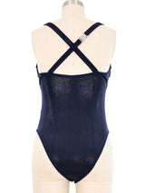 Versace Metallic Cutout Swimsuit Suit arcadeshops.com