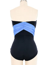Yves Saint Laurent Strapless Colorblock Swimsuit Suit arcadeshops.com