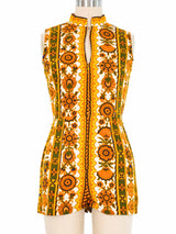 1970s Printed Romper Jumpsuit arcadeshops.com