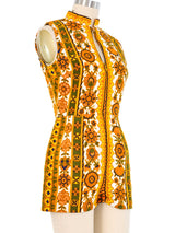 1970s Printed Romper Jumpsuit arcadeshops.com