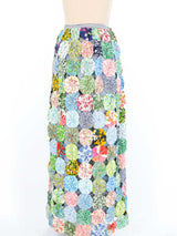 1970s Patchwork Yoyo Midi Skirt Bottom arcadeshops.com