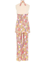1970s Mosaic Halter Top Ensemble Suit arcadeshops.com