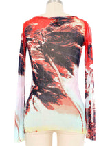 Jean Paul Gaultier Palm Mesh Top Top arcadeshops.com