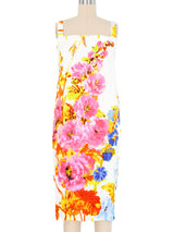 2020 Dries Van Noten x Christian Lacroix Floral Tank Dress Dress arcadeshops.com