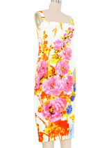 2020 Dries Van Noten x Christian Lacroix Floral Tank Dress Dress arcadeshops.com