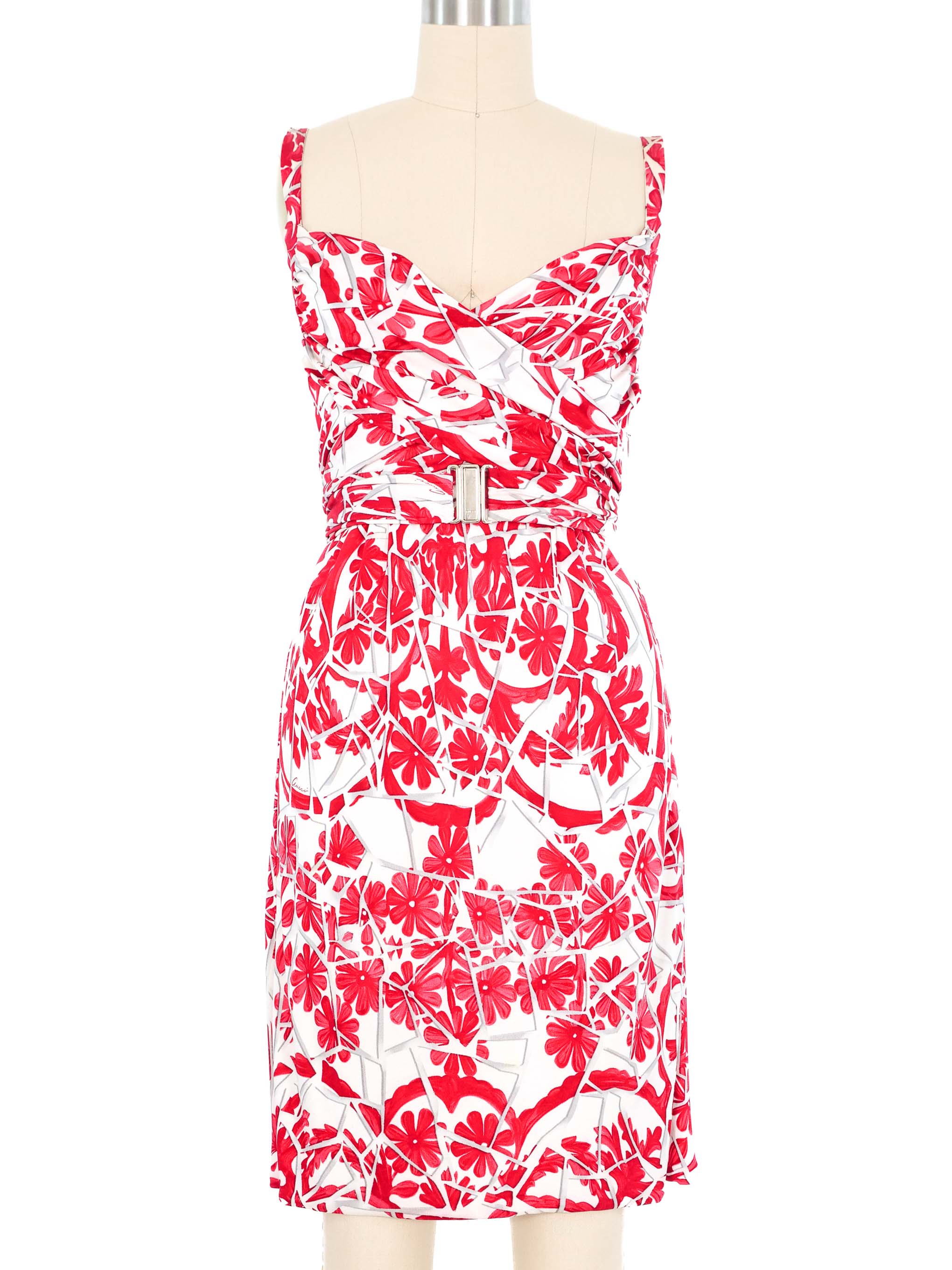 gucci red floral dress Gucci Floral Silk Maxi Dress Runway Catalog