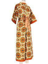 1970s Quilted Medallion Print Lounge Jumpsuit Jumpsuit arcadeshops.com