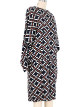 Marni Crossback Check Silk Dress Dress arcadeshops.com