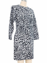 Yves Saint Laurent Animal Print Dress Dress arcadeshops.com