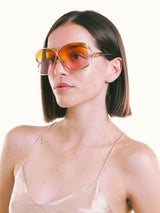 Christian Dior Orange Butterfly Sunglasses Accessory arcadeshops.com