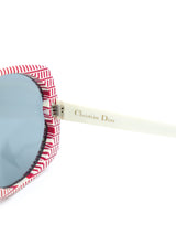 1960s Christian Dior Op Art Oversized Sunglasses Accessory arcadeshops.com