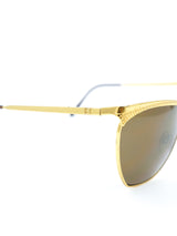 Laura Biagiotti Goldtone Wire Frame Sunglasses Accessory arcadeshops.com